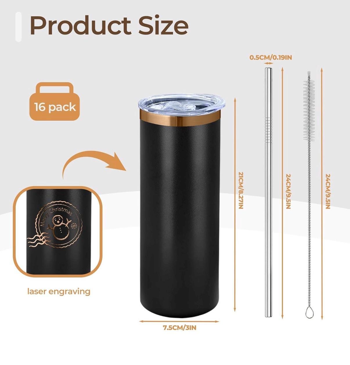 Personalized Laser Engraved Tumbler with Names